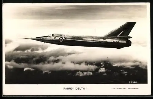 AK Fairy Delta II, Geschwindigkeitsweltrekord, Peter Twiss 1956, Kampfjet