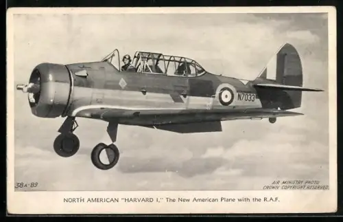 AK North American Harvard I., American Plane with the RAF