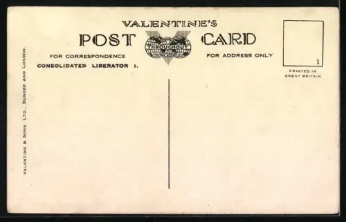 AK Flugzeug Consolidated Liberator I., Long Range Bomber