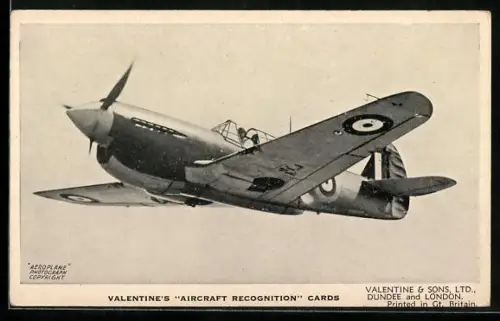 AK Flugzeug The Curtiss Kittyhawk I., British Fighter in use