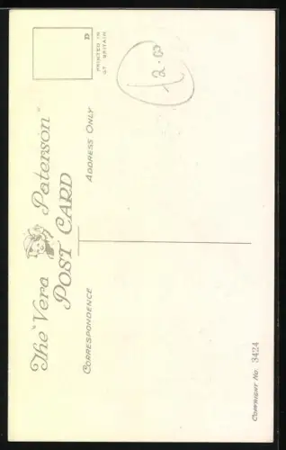 Künstler-AK Vera Paterson: You`ll have to be an early worm..., garstiges Mädchen