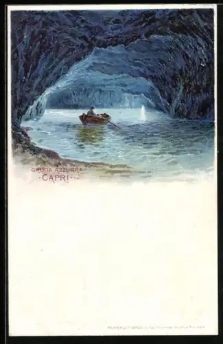 Lithographie Capri, Grotta Azzurra