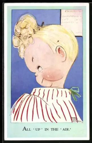 Künstler-AK Mabel Lucie Attwell: All up in the `air.