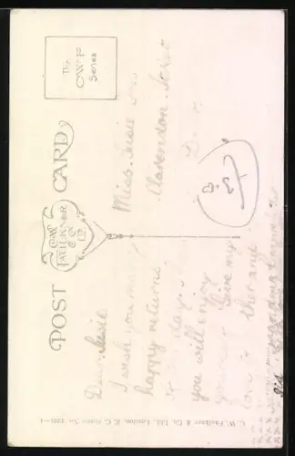 Künstler-AK Karl Feiertag: Rie!!...Paillasse!!, Junge und Mädchen mit als Harlekin verkleidetem Hund