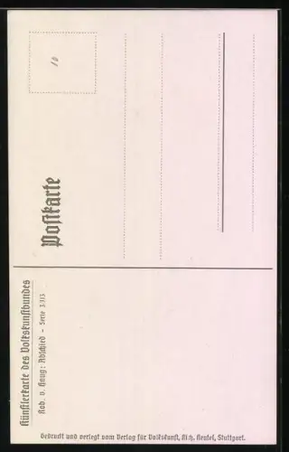 Künstler-AK Soldat der Kavallerie neben Dame im Schnee