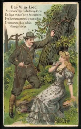 AK Das Vilja Lied, Jäger verliebt sich in eine junge Frau