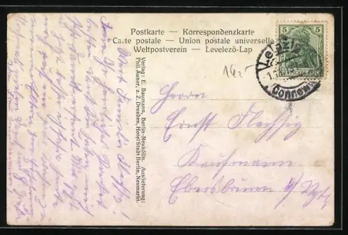 AK Leipzig, Strassenbahn, Menschen fliehen vor einem Löwen, Löwenjagdt, Löwen brechen aus