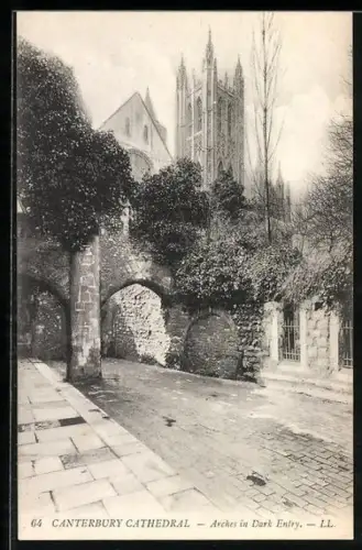 AK Canterbury, Cathedral, Arches in Dark Entry