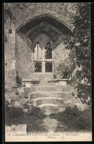 AK Carisbrooke /Isle of Wight, The Castle, 13th Century Window