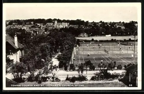 AK Hythe, Tennis Courts and St. Leonards Church