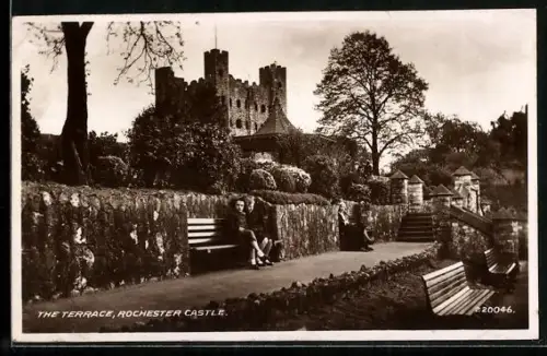 AK Rochester, Rochester Castle, The Terrace