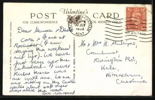 AK Rochester, Rochester Castle, The Terrace