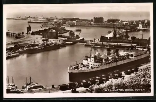 AK Dover, Wellington Dock and Steamer