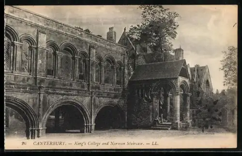 AK Canterbury, King`s College and Norman Staircase