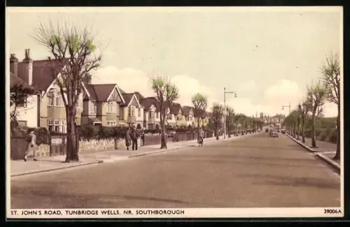 AK Tunbridge Wells /Southborough, View of St. John`s Road