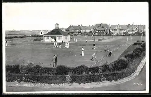 AK Margate, Westbrook Gardens with Visitors