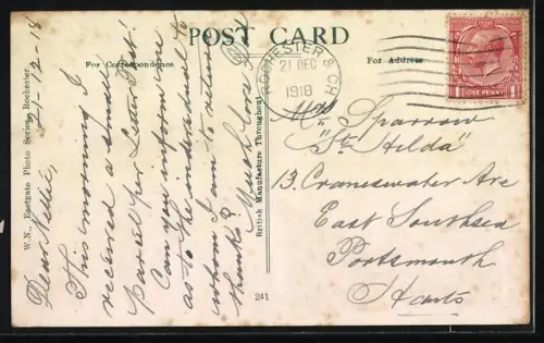 AK Rochester, Gads Hill Place, Last Residence of Charles Deickens