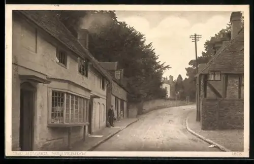 AK Westerham, Street view with old houses
