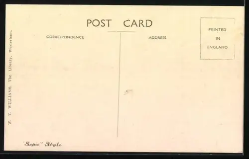 AK Westerham, The Green with a statue