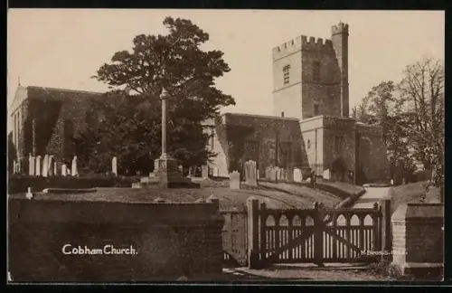 AK Cobham, View of the Church and its graveyard