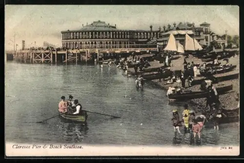 AK Southsea, Clarence Pier and Beach
