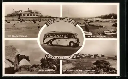 AK Eastoke /Hayling Island, The Beach, Manor Road, Bus