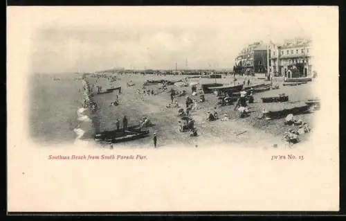 AK Southsea, Beach and South Parade Pier