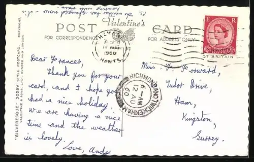 AK Eastoke /Hayling Island, Young Woman in Bikini, Sandy Point, Beach, Manor Road