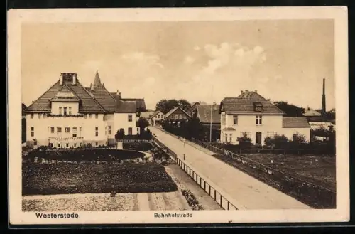 AK Westerstede, Blick in die Bahnhofstrasse