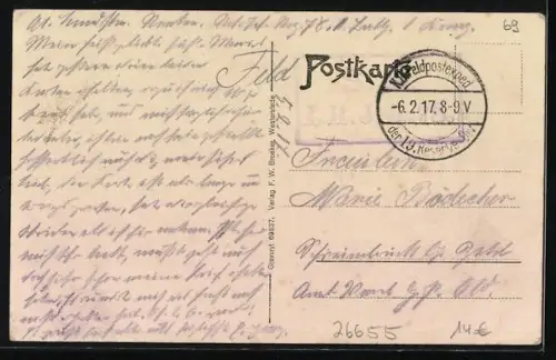 AK Westerstede, Blick in die Bahnhofstrasse