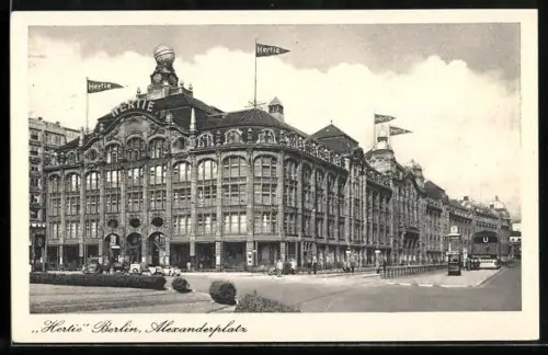 AK Berlin, Hertie Kaufhaus am Alexanderplatz