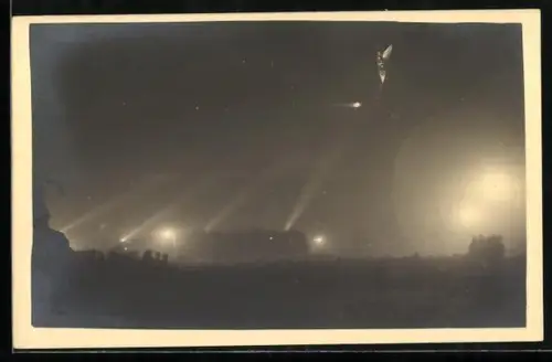 Foto-AK Berlin-Tiergarten, Illumination der Siegessäule