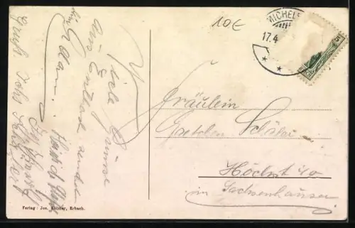 AK Eulbach, Forsthaus, röhrender Hirsch, Wildschweine