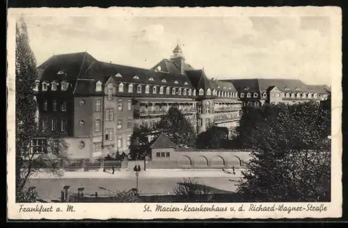 AK Frankfurt a. M.-Nordend, St. Marien-Krankenhaus von der Richard-Wagner-Strasse