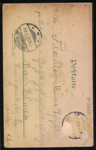 Lithographie Magdeburg, Dom vom Fürstenwall gesehen