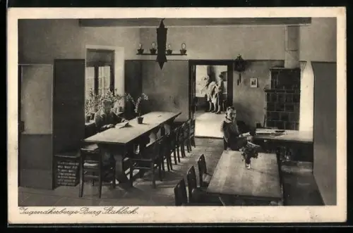 AK Bacharach, Jugendherberge Burg Stahleck, Tagesraum