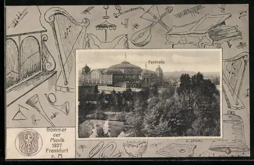 AK Frankfurt-Westend, Sommer der Musik 1927, Festhalle