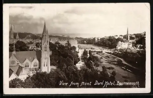 AK Bournemouth, View from Mont Doré Hotel