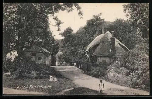 AK East Lulworth, Part view of the village