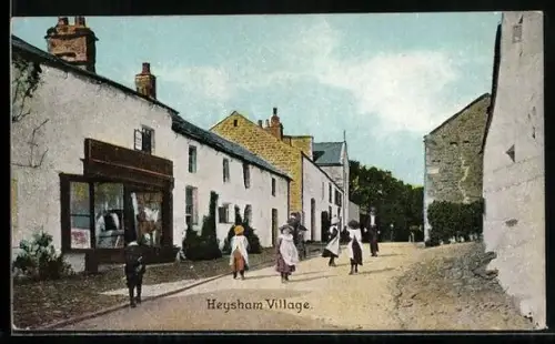 AK Heysham Village, View of the village street