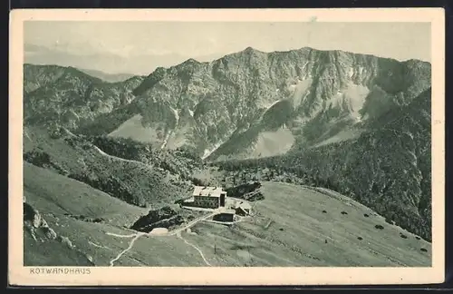 AK Rotwandhaus /Schlierseer Gebiet, Blick gegen das Hintere Sonnwendjoch