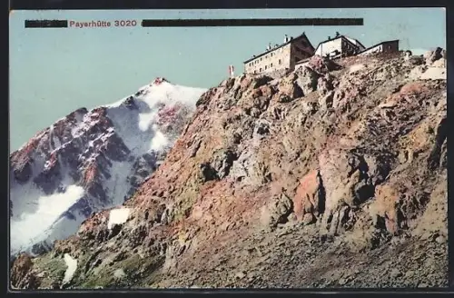 AK Payerhütte mit Blick in die Berge