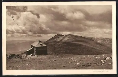 AK Fischerhütte mit Blick in die Berge