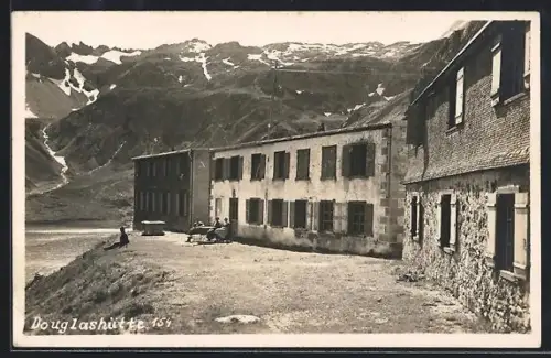 AK Douglashütte mit Blick in die Berge