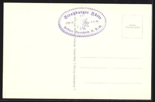 AK Strassburger Hütte mit Schesaplana