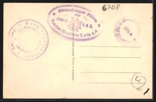 AK Strassburger Hütte der Sektion Mannheim D. & Oe. A.-V.