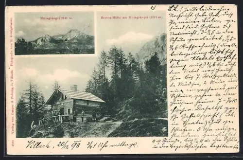 AK Villach, Restauration Bertha-Hütte am Mittagskogel
