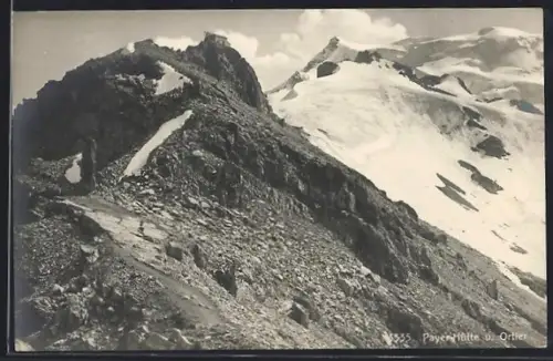 AK Payer-Hütte mit dem Ortler