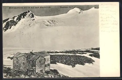 AK Similaunhütte auf dem Niederjoch, Similaun