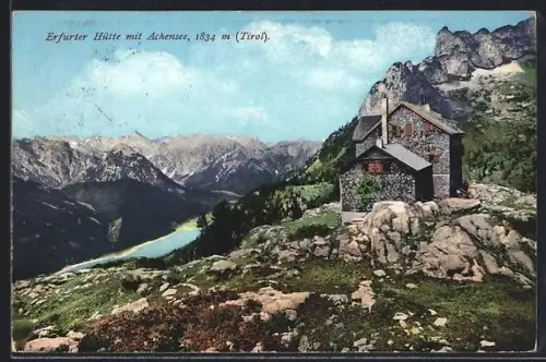 AK Erfurter Hütte, Berghütte mit Achensee